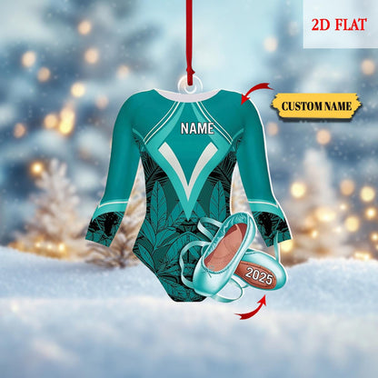 Personalized Gymnastics Girl Ornament,Custom 2D Flat Gymnastics Woman Christmas Decoration, Gymnastics Acrylic ornament,Gymnast Gift for Her