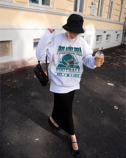 Vintage style Philadelphia Football sweatshirt, Football shirt,Philadelphia football Crewneck tshirt,Game day Football,American football tee