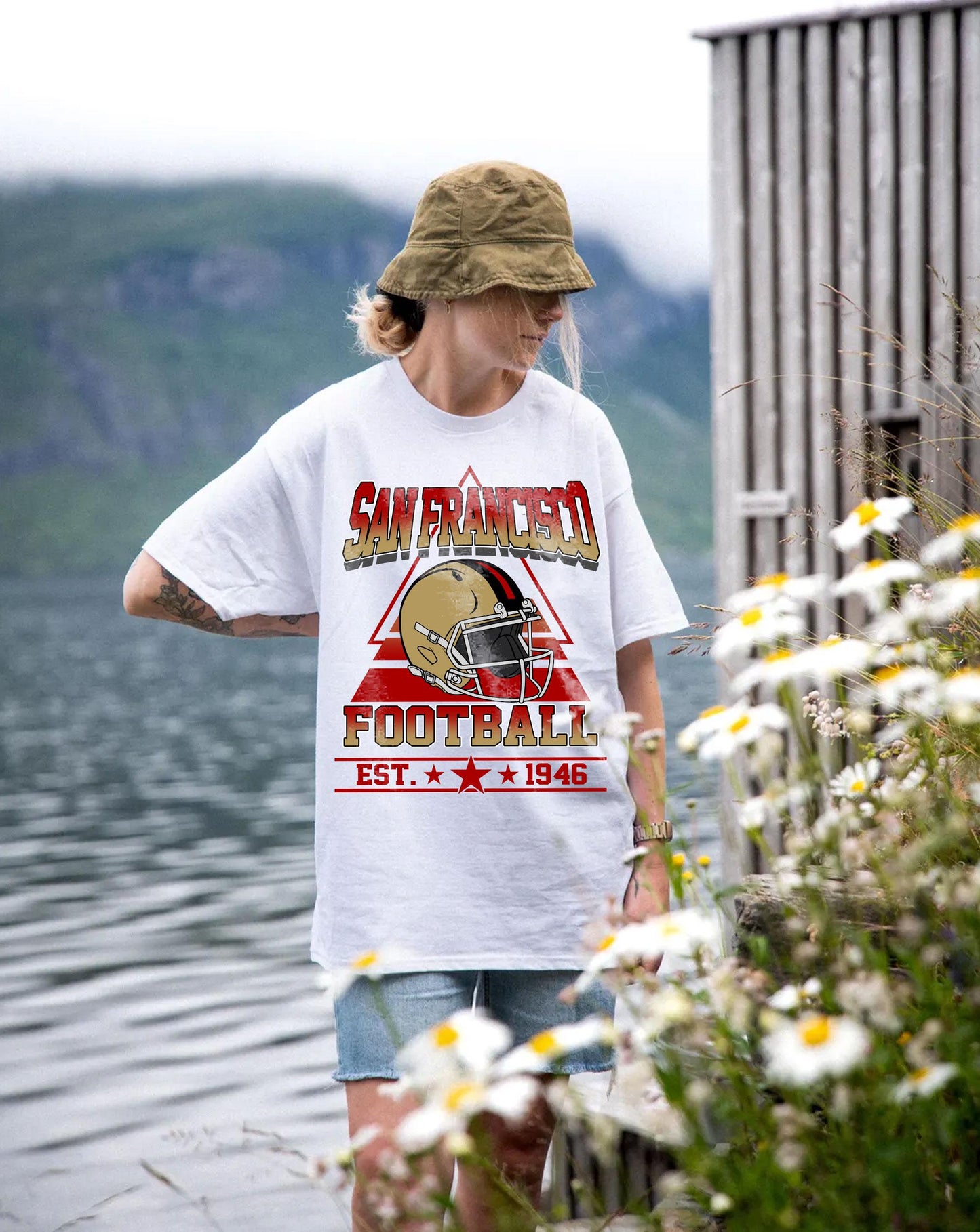 Vintage style San Francisco Football sweatshirt,Football shirt, San Francisco football Crewneck , Game day Football,American football tee