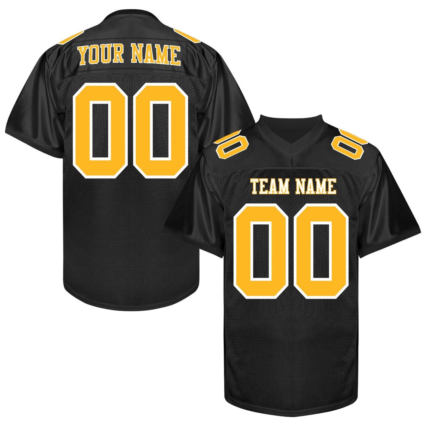 Customized Red and Gold Football Jersey Men Women Youth Kids, Football Shirt Printed Name Number and Logo, College Practice Football Uniform