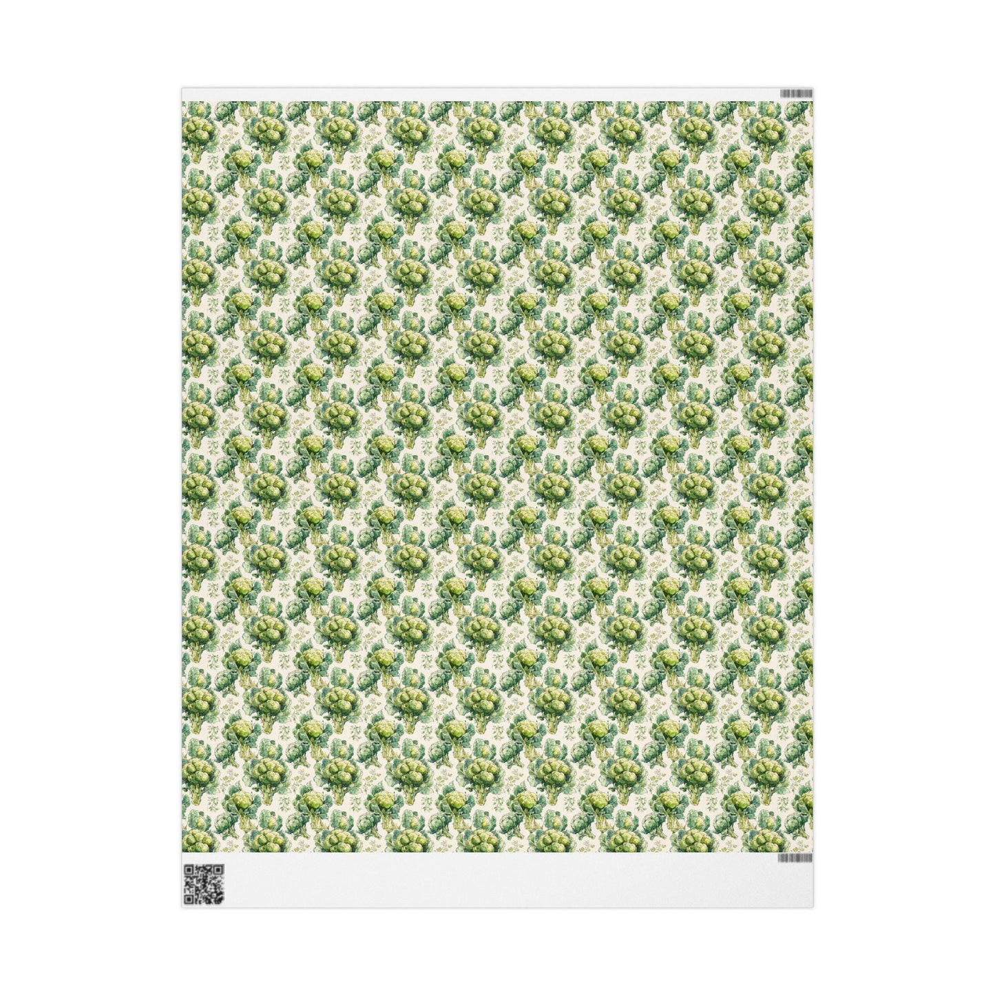 Farmers Market Wrapping Paper Roll Eco Rustic Broccoli Design Farm Fresh Vegetable Farmhouse Country Kitchen Gift Wrap #67
