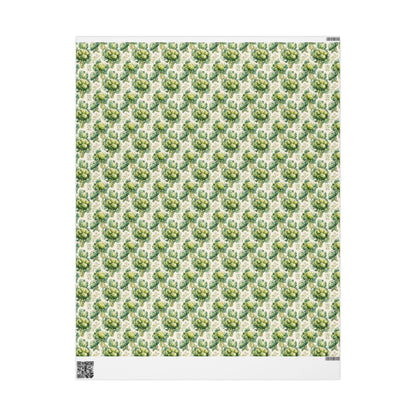 Farmers Market Wrapping Paper Roll Eco Rustic Broccoli Design Farm Fresh Vegetable Farmhouse Country Kitchen Gift Wrap #67