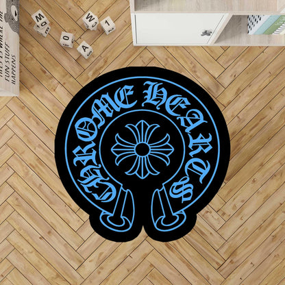 Gothic Cross Rug: Chrome Heart Inspired Y2K Style