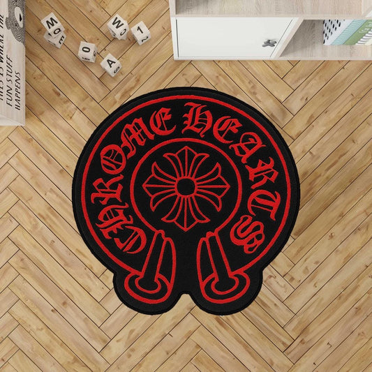 Gothic Cross Rug: Chrome Heart Inspired Y2K Style