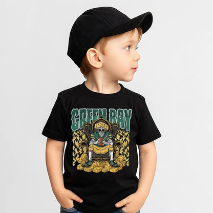 Green Bay Football Skull Vintage Shirt, Gift For Fan Football Game Day Unisex Shirt