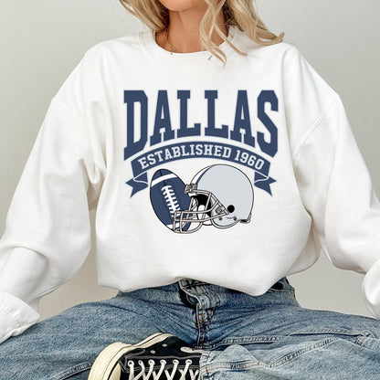 Dallas Football Sweatshirt, Dallas Football Vintage, Football Lover Sweatshirt, Retro Dallas Team T-shirt, Sunday Football, Game Day Sweater