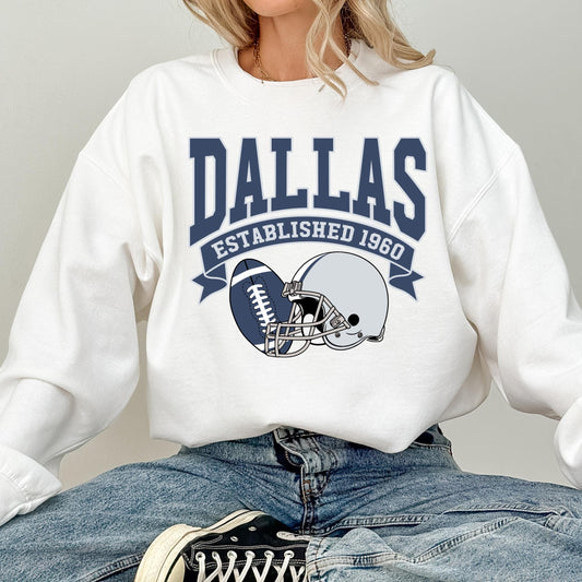 Dallas Football Sweatshirt, Dallas Football Vintage, Football Lover Sweatshirt, Retro Dallas Team T-shirt, Sunday Football, Game Day Sweater