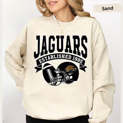 Retro Jaguars Football Sweatshirt: Game Day Fan Gear