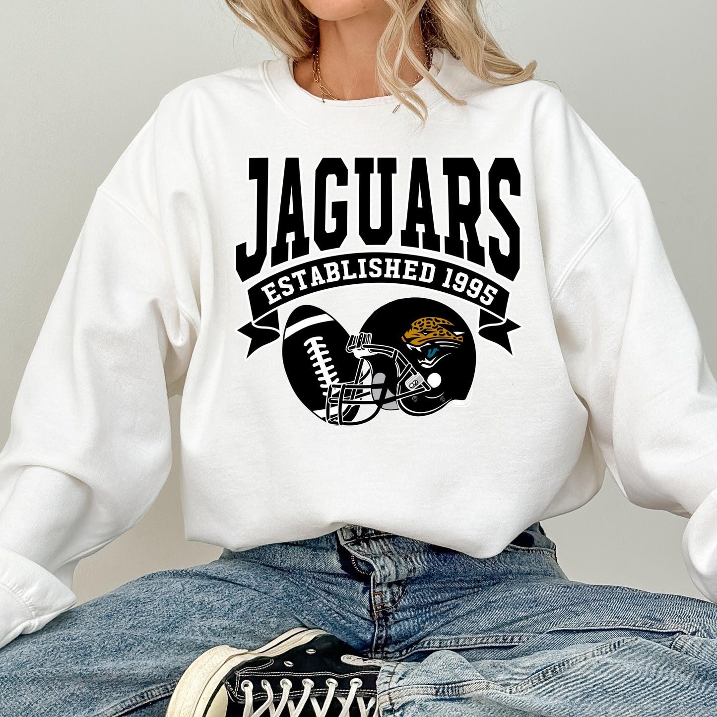 Retro Jaguars Football Sweatshirt: Game Day Fan Gear