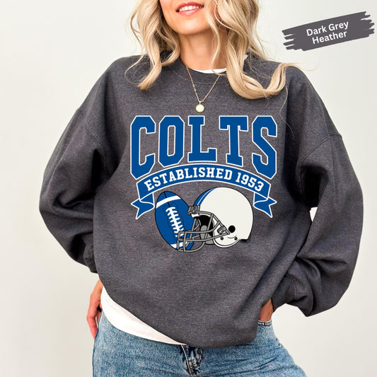 Colts Football Sweatshirt: Indianapolis Legends, Sunday Game Day