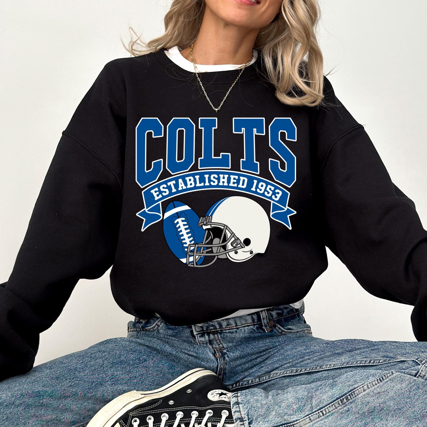 Colts Football Sweatshirt: Indianapolis Legends, Sunday Game Day