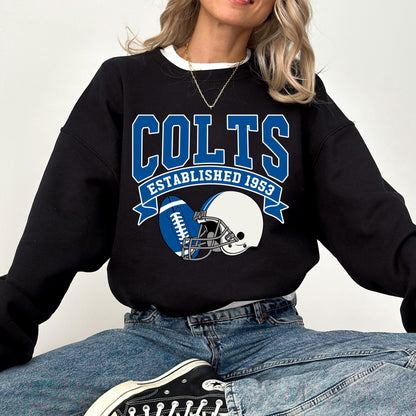 Colts Football Sweatshirt: Indianapolis Legends, Sunday Game Day