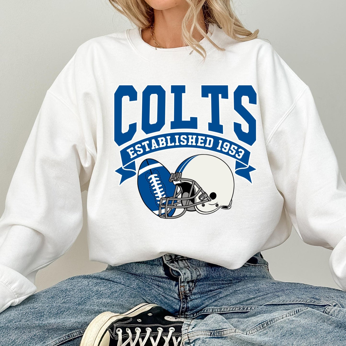 Colts Football Sweatshirt: Indianapolis Legends, Sunday Game Day