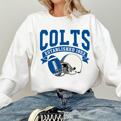 Colts Football Sweatshirt: Indianapolis Legends, Sunday Game Day