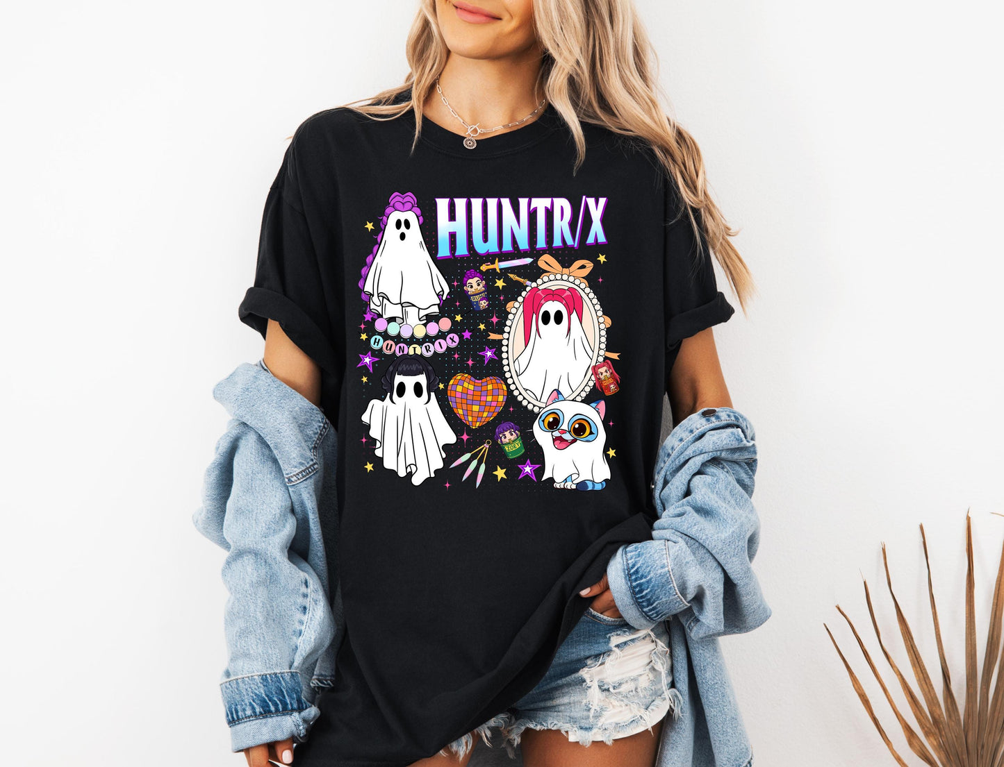 Kpop Huntrix Halloween Shirt, Kpop Demon Hunters Shirt, Huntrix Girl TShirt, Kpop idol Group Shirt, Demon Hunter Merch, Gift For Huntrix Fan