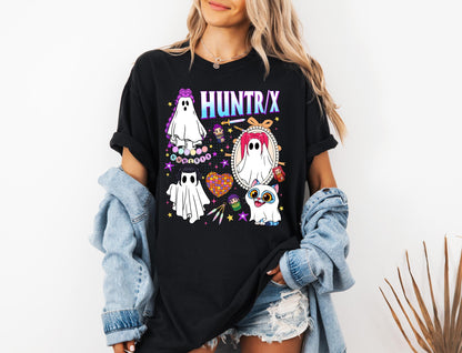 Kpop Huntrix Halloween Shirt, Kpop Demon Hunters Shirt, Huntrix Girl TShirt, Kpop idol Group Shirt, Demon Hunter Merch, Gift For Huntrix Fan