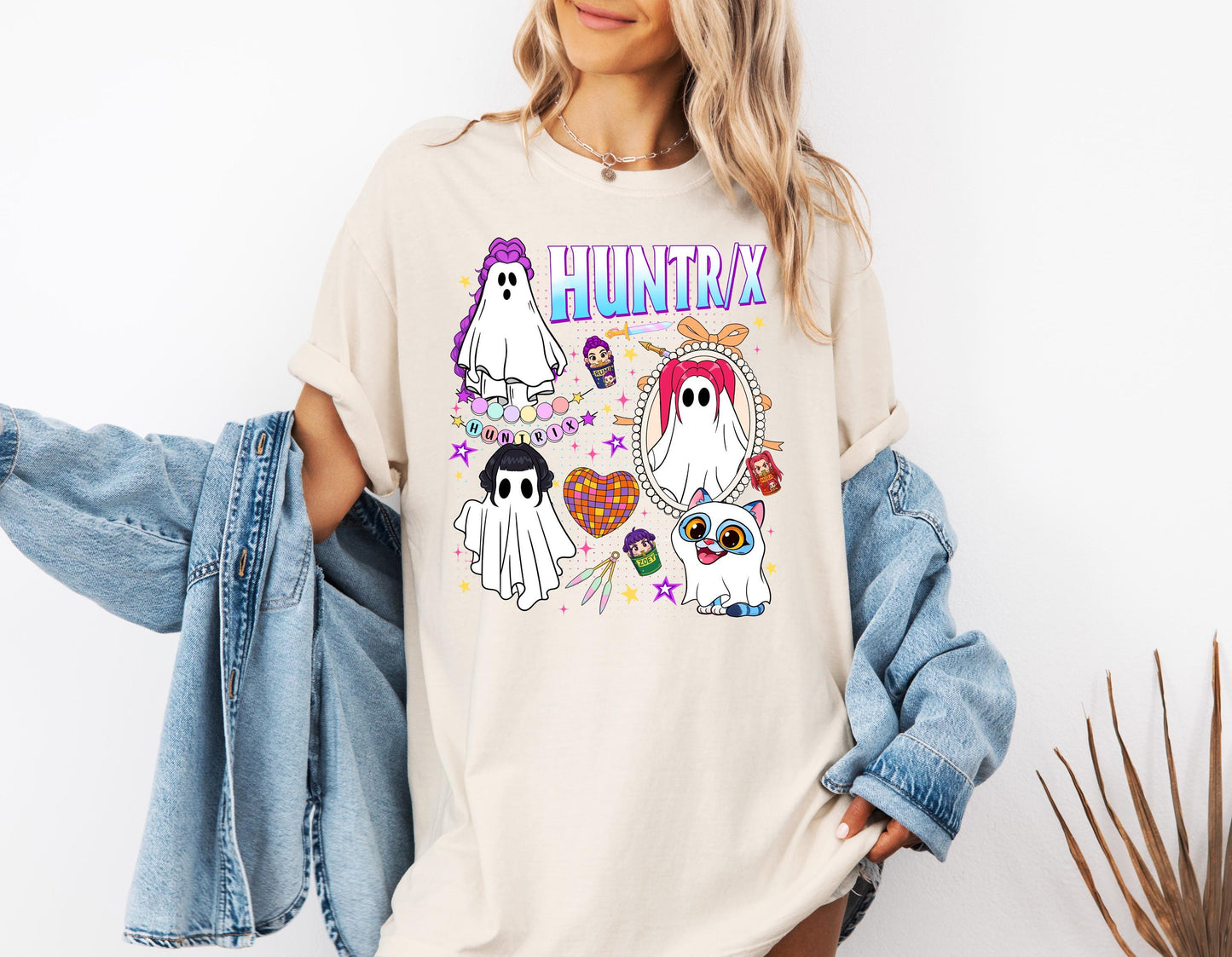 Kpop Huntrix Halloween Shirt, Kpop Demon Hunters Shirt, Huntrix Girl TShirt, Kpop idol Group Shirt, Demon Hunter Merch, Gift For Huntrix Fan