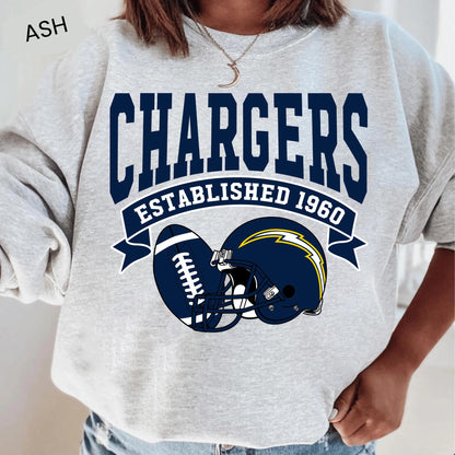 Retro LA Football Sweatshirt: Chargers Throwback Apparel