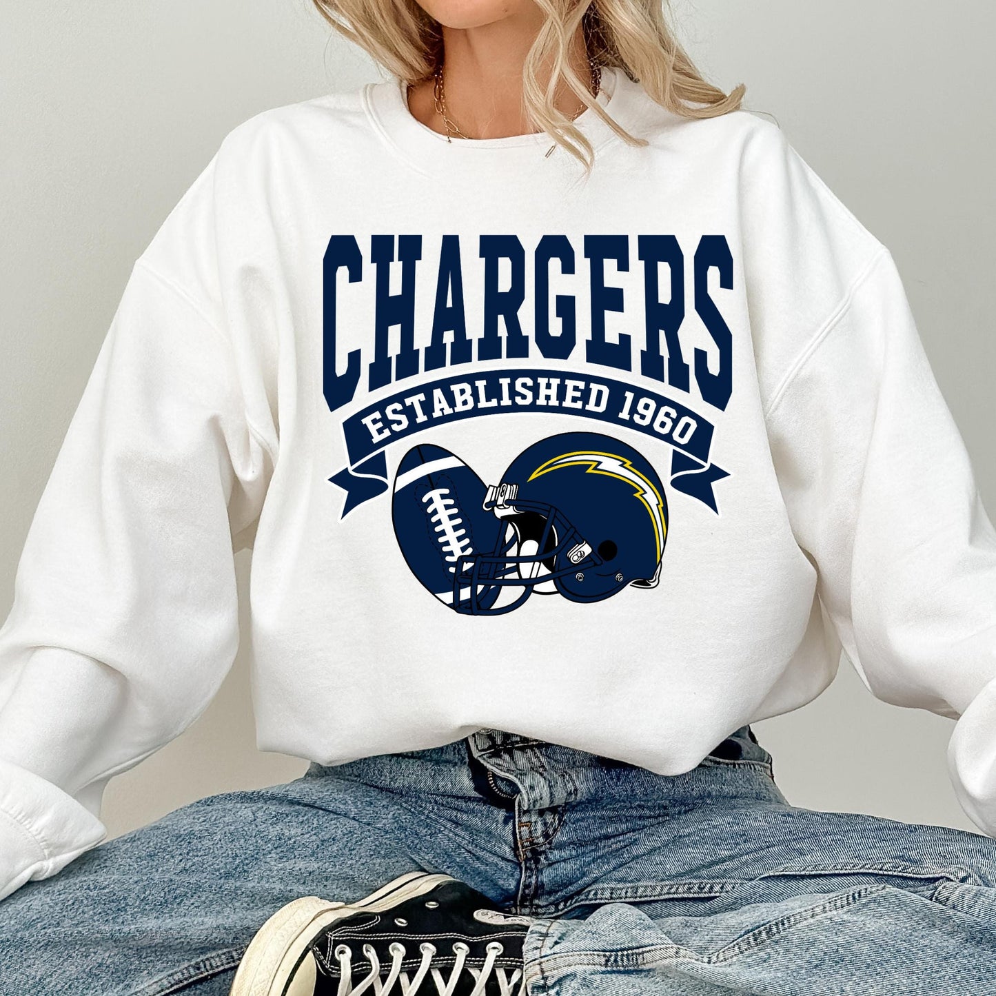 Retro LA Football Sweatshirt: Chargers Throwback Apparel