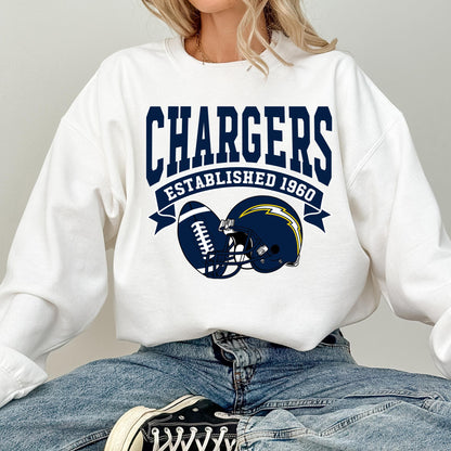 Retro LA Football Sweatshirt: Chargers Throwback Apparel