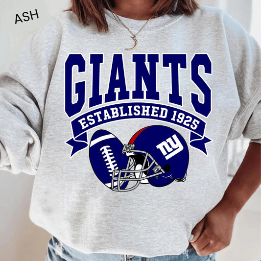 Vintage 90s NY Giants Sweatshirt: Retro Football Sweater