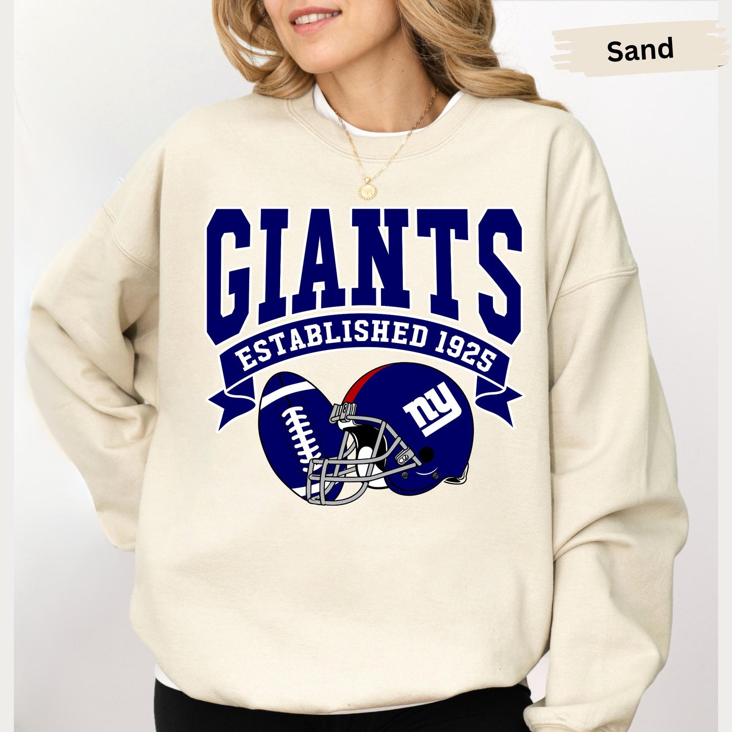 Vintage 90s NY Giants Sweatshirt: Retro Football Sweater