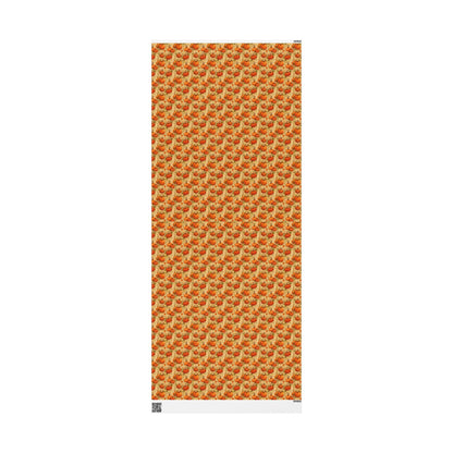 Farmers Market Wrapping Paper Roll Rustic Farmhouse Pumpkins Illustration Eco Friendly Country Kitchen Fall Gift Wrap #87