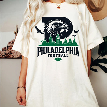 Philadelphia Football Comfort Colors Shirt, Philadelphia Game Day Shirt, Eagles Mascot Tee, Old School Eagles Football Shirt, Game Day Gift