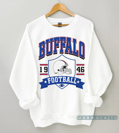 Buffalo Potato Football Sweatshirt, Retro Sports Fan Shirt, Trendy Game Day Gift Tee, Buffalo Mascot Sweatshirt, Buffalo Football Fan Shirt