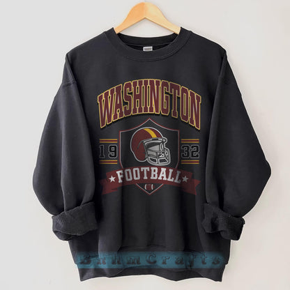 Washington Football Vintage Style Sweatshirt, Washington Football Crewneck, Washington Football T-shirt, Washington Fan Gifts Tee