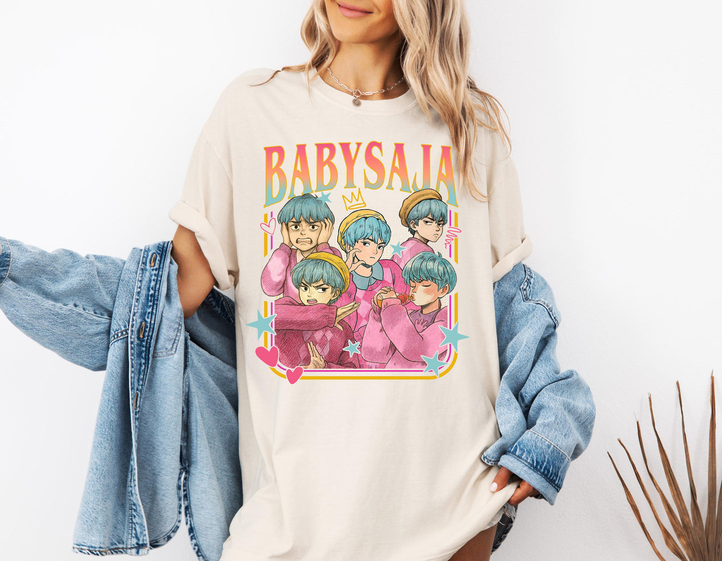 Saja Boys Baby Saja Shirt, Kpop Demon Hunters Movie Tee, Retro Bootleg Style Graphic T-Shirt, Vintage Fan Merch Gift for Her