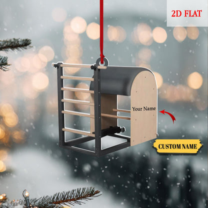 Personalized Pilates Ladder Barrel Xmas Gift, Pilates equipment Christmas Ornament, Acrylic ornament, Fitness Ornament, Fitness Lover Gift