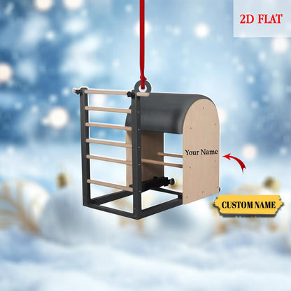 Personalized Pilates Ladder Barrel Xmas Gift, Pilates equipment Christmas Ornament, Acrylic ornament, Fitness Ornament, Fitness Lover Gift