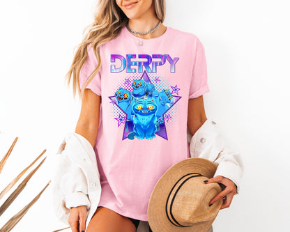 Kpop Demon Hunters Tiger Shirt, Derpy the Tiger And Bird Demon Hunter Tiger Shirt, Hunters Tiger Fan, Animal Shirt, Kpop Movie Fan Gift
