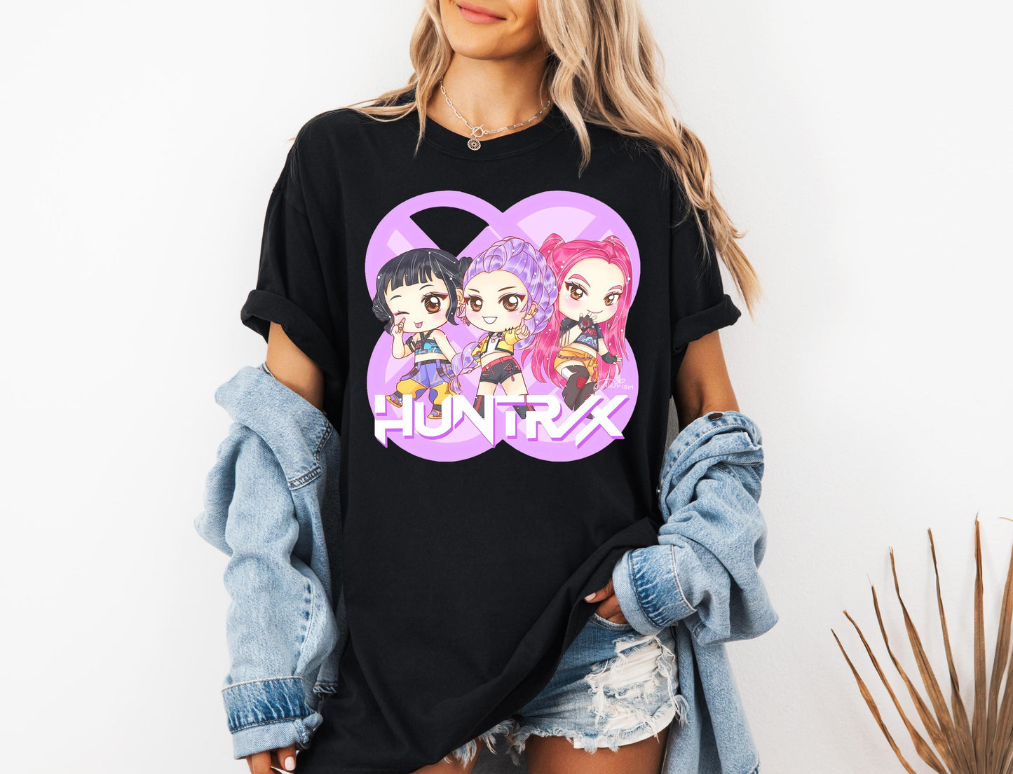 Kpop Demon Hunters Shirt, Huntrix Girl T-Shirt, Kpop Idol Group Shirt, Mira, Rumi, Joey Shirt, Demon Hunter Merch Tee, Gift For Huntrix Fan