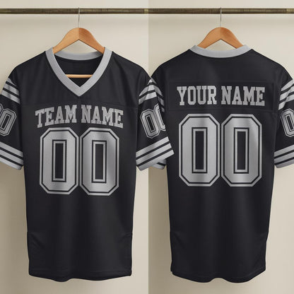 Custom America Team Football Jersey, Black Football Jersey With Team Name Number, America Football Jersey for Fan, Football Game Day Jersey