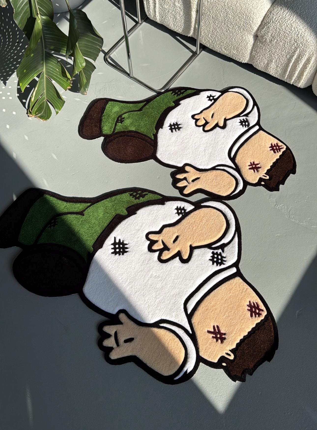 Custom Griffin Rug: Handmade Cartoon Tufted Carpet