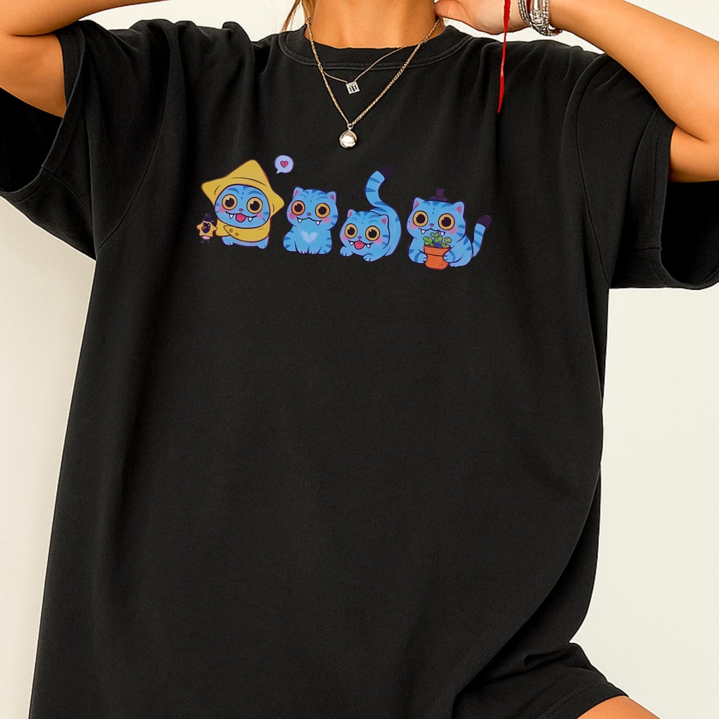 Demon Hunter Tiger Comfort Colors® Tee, Derpy Tiger & Bird Shirt, Kpop Saja Boys Merch, Hunters Fan Graphic T-shirt
