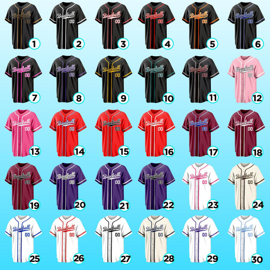 Custom Baseball Jersey, Stitched Personalized Name Baseball Shirts Team Uniform Breathable Design Suitable for Men Women Youth and Gift