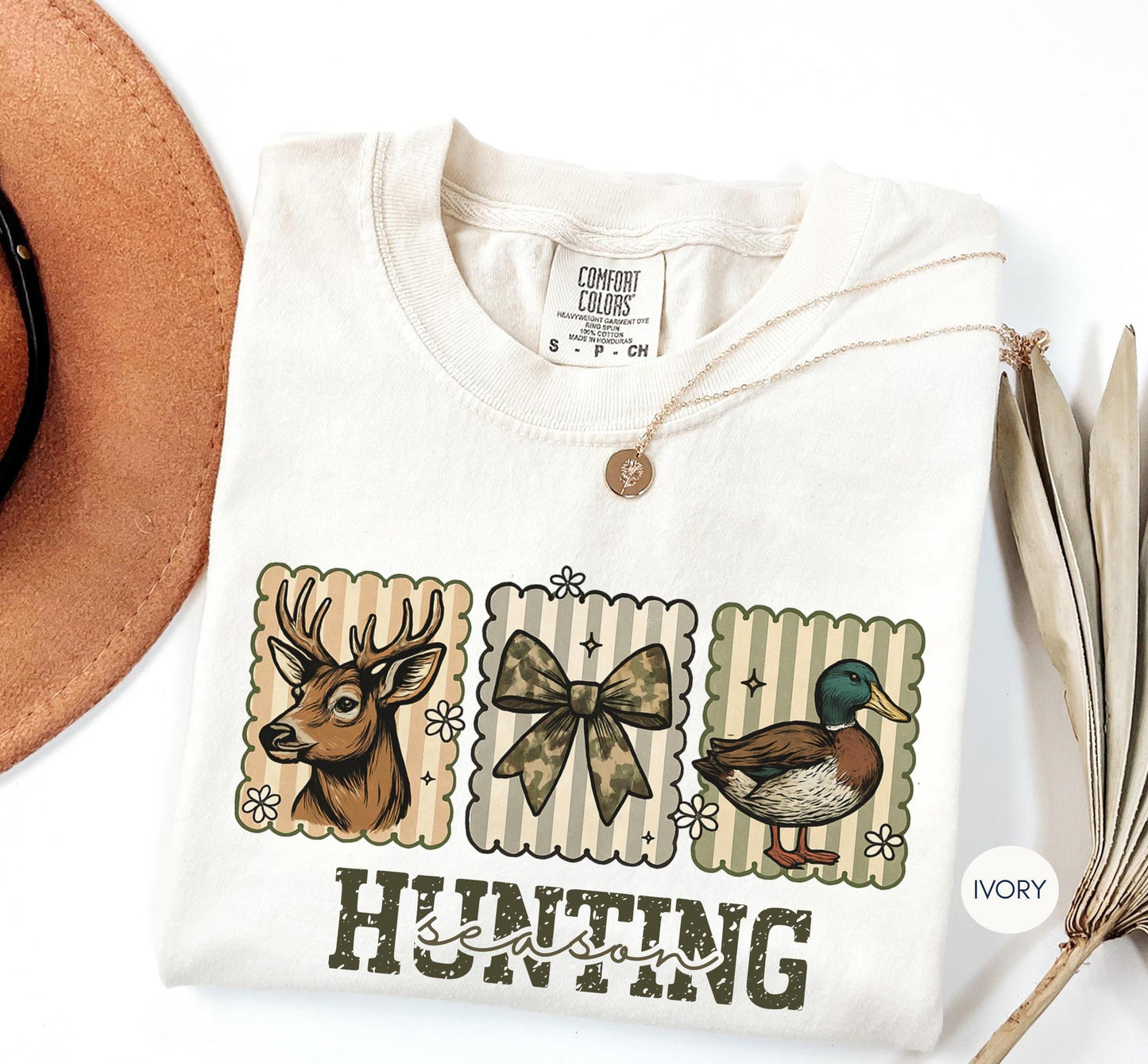 Comfort Colors® Hunting Season Shirt, Hunting Wife Shirt, Hunting camo bow Shirt, Sports Wife Shirt, Hunting Mom Shirt, Hunting Family Tee