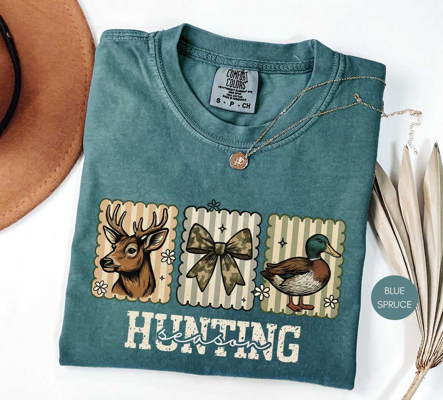 Comfort Colors® Hunting Season Shirt, Hunting Wife Shirt, Hunting camo bow Shirt, Sports Wife Shirt, Hunting Mom Shirt, Hunting Family Tee