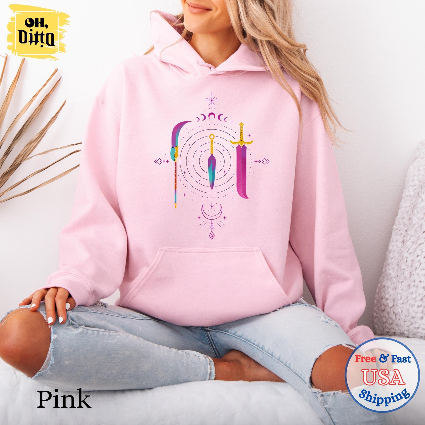 Kpop Demon Hunters Sweatshirt, Kpop Huntrix Weapon Hoodie, Gift for Woman, Jinu Manga, Demon Hunter Merch, Kpop Hoodie