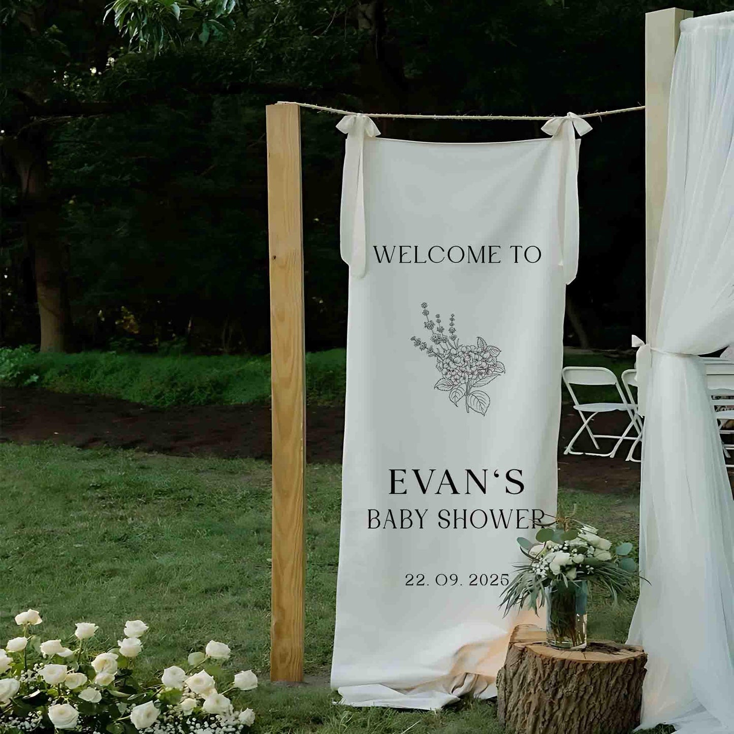 Baby Shower Sign, Fabric Baby Shower Sign, Hello Baby Sign Sign, Baby Shower Decorations, Baby Shower Welcome Sign, Oh Baby Welcome Sign