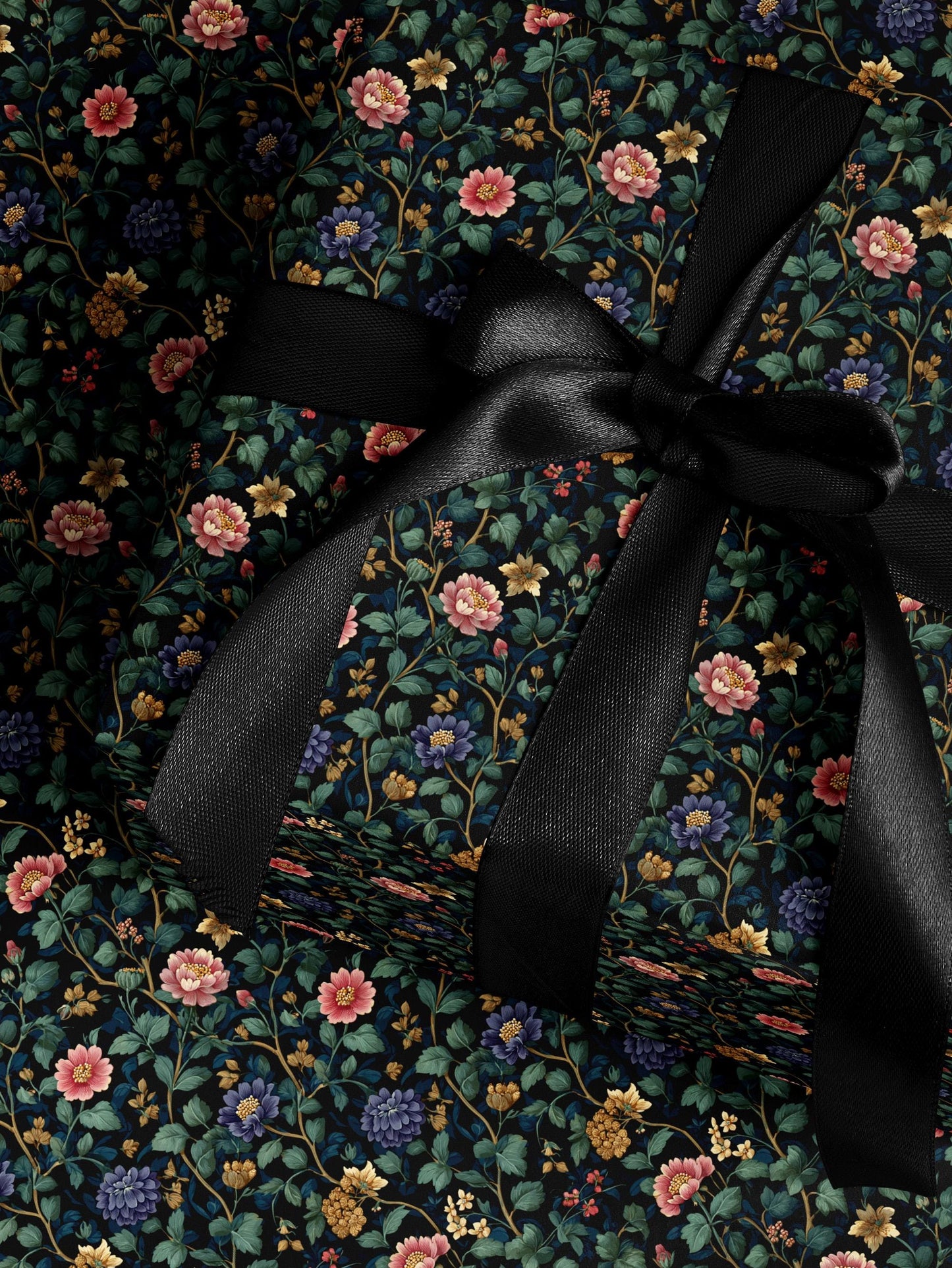 Botanical Garden Wrapping Paper Roll Elegant Gift Wrap Rose Wrapping Paper Lovely Design Gift Wrap Wedding Wrapping Paper Botanical Print