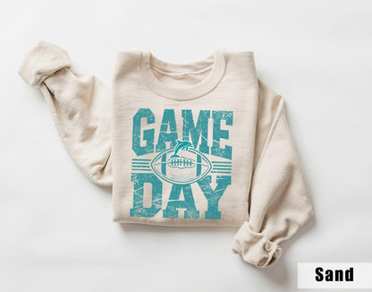 Miami Football Retro Style Shirt, Game Day Tee, Miami Team Rugby Gift, Sunday Miami Football Sweatshirt, Miami Football Fan Shirt