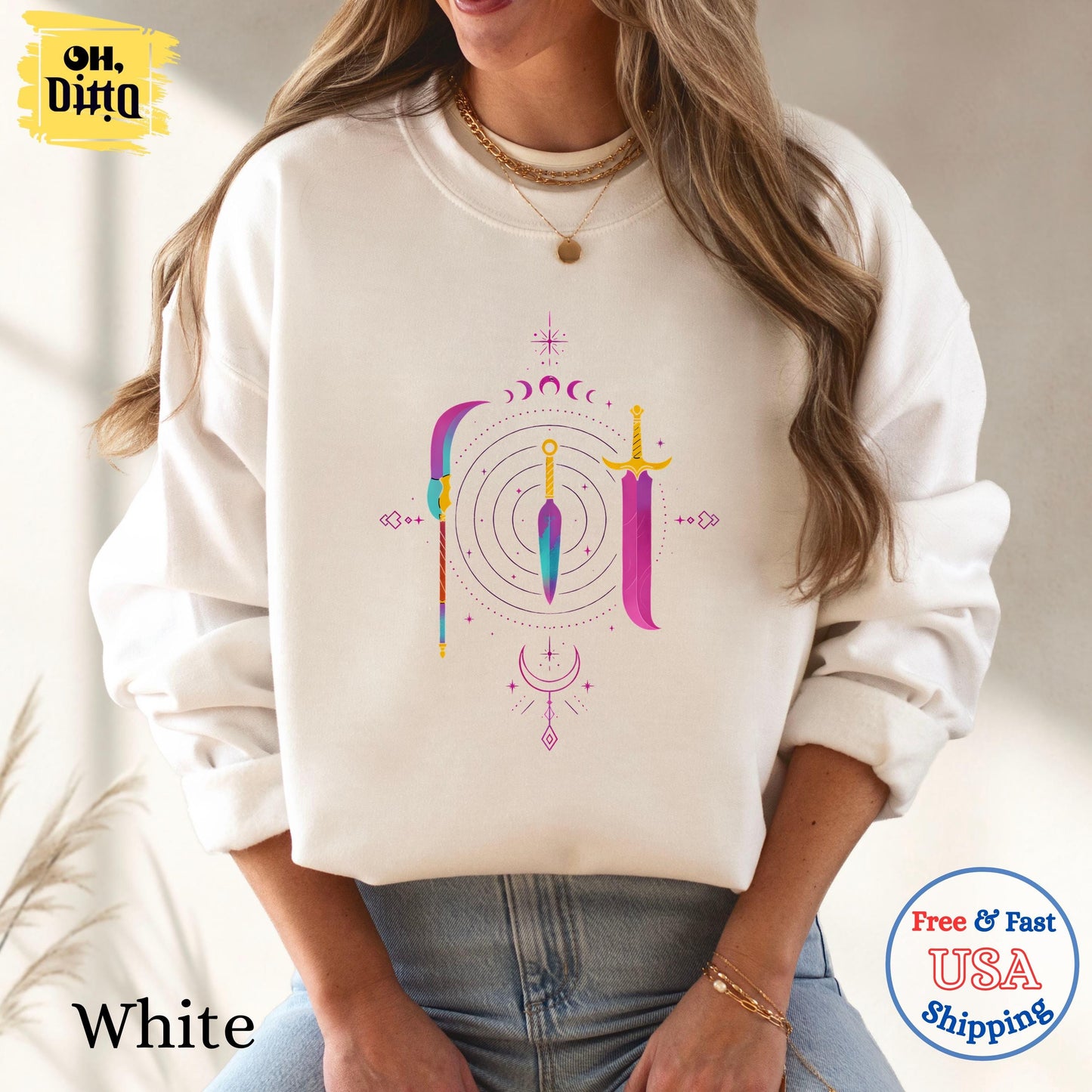 Kpop Demon Hunters Sweatshirt, Kpop Huntrix Weapon Hoodie, Gift for Woman, Jinu Manga, Demon Hunter Merch, Kpop Hoodie