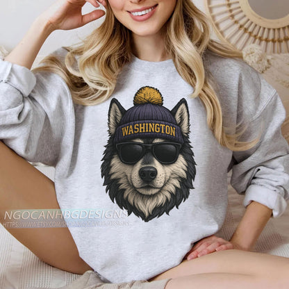 Retro Washington Football Style Sweatshirt, Washington Crewneck Commander Shirt, Washington Fan Gift, Sunday Football Shirt, Game Day