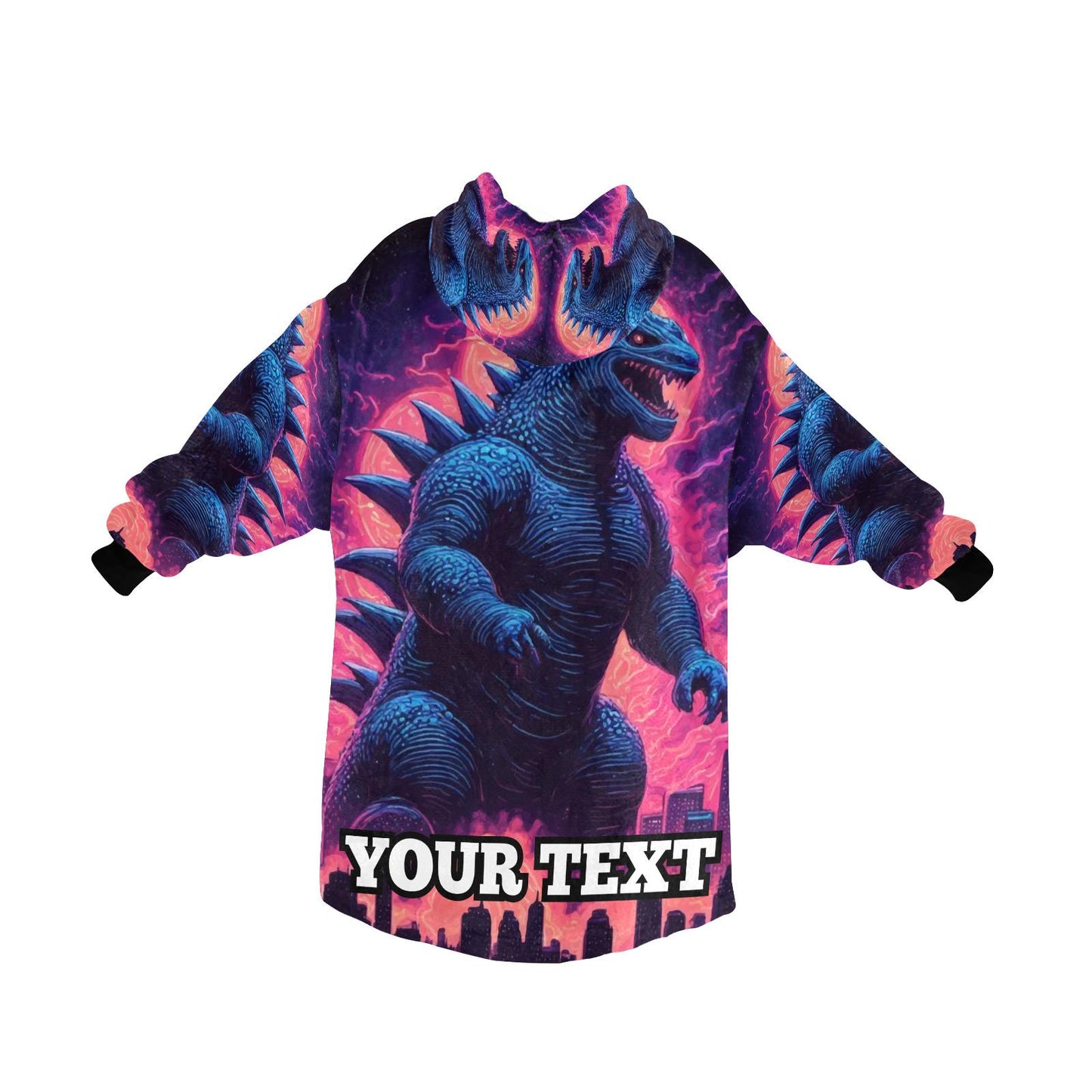 Godzilla Kids Hoodie Blanket Gift Personalized Blankets