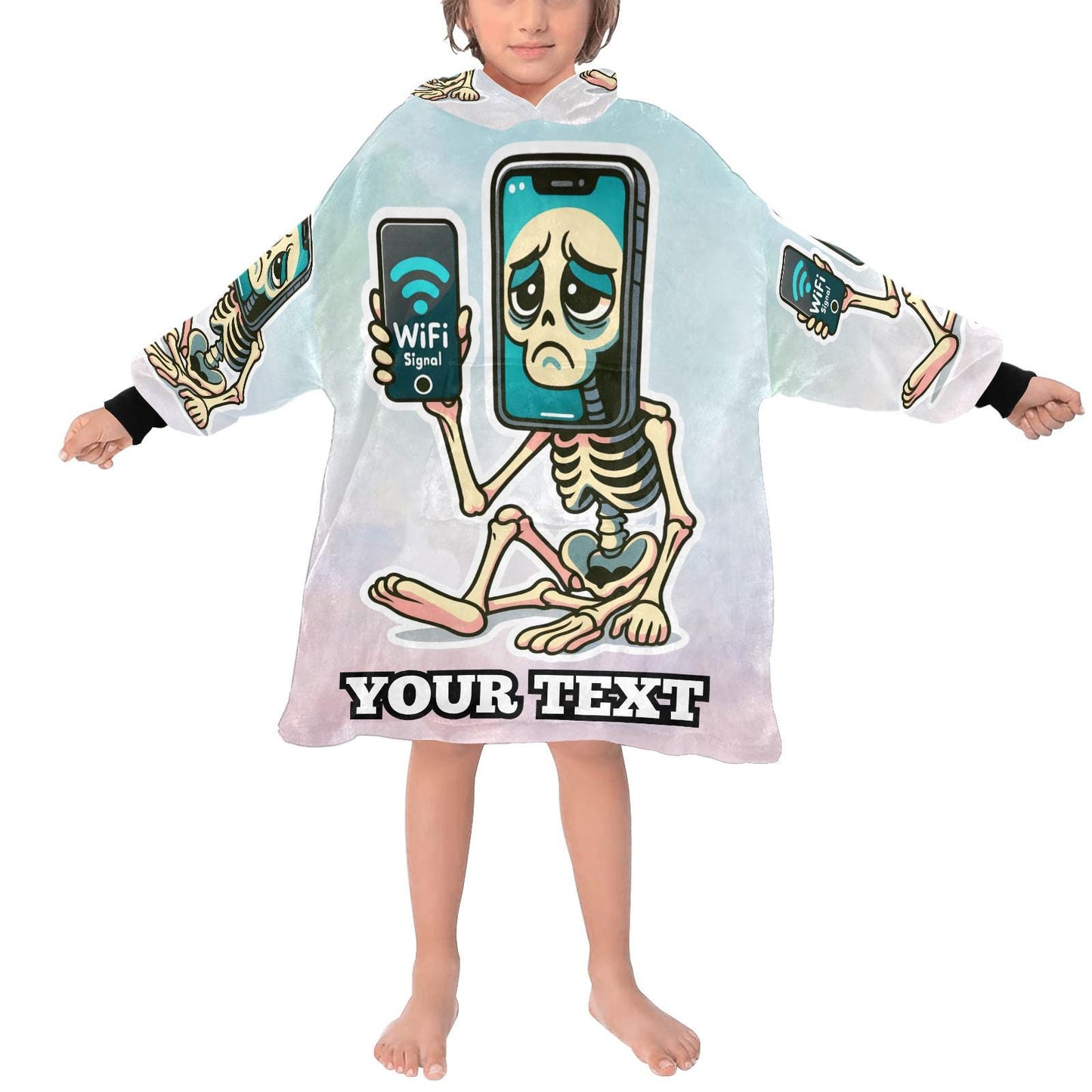 Pot Hotspot Kids Hoodie Blanket Hooded Blankets Brainrot Personalized Gift Brainrots