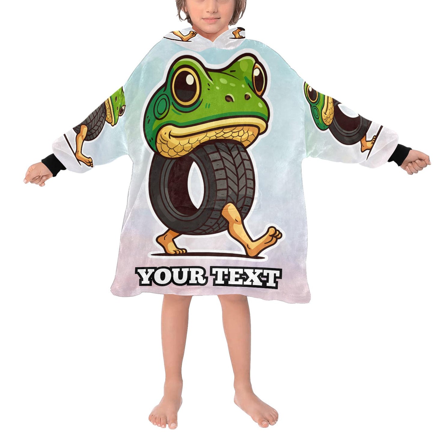 Boneca Ambalabu Kids Hoodie Blanket Hooded Blankets Brainrot Personalized Gift Brainrots